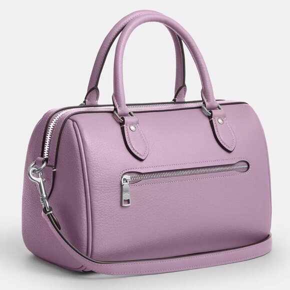 BNWT: Rare Coach Rowan Satchel Crossbody Bag - Jasmine Purple - Picture 4 of 15